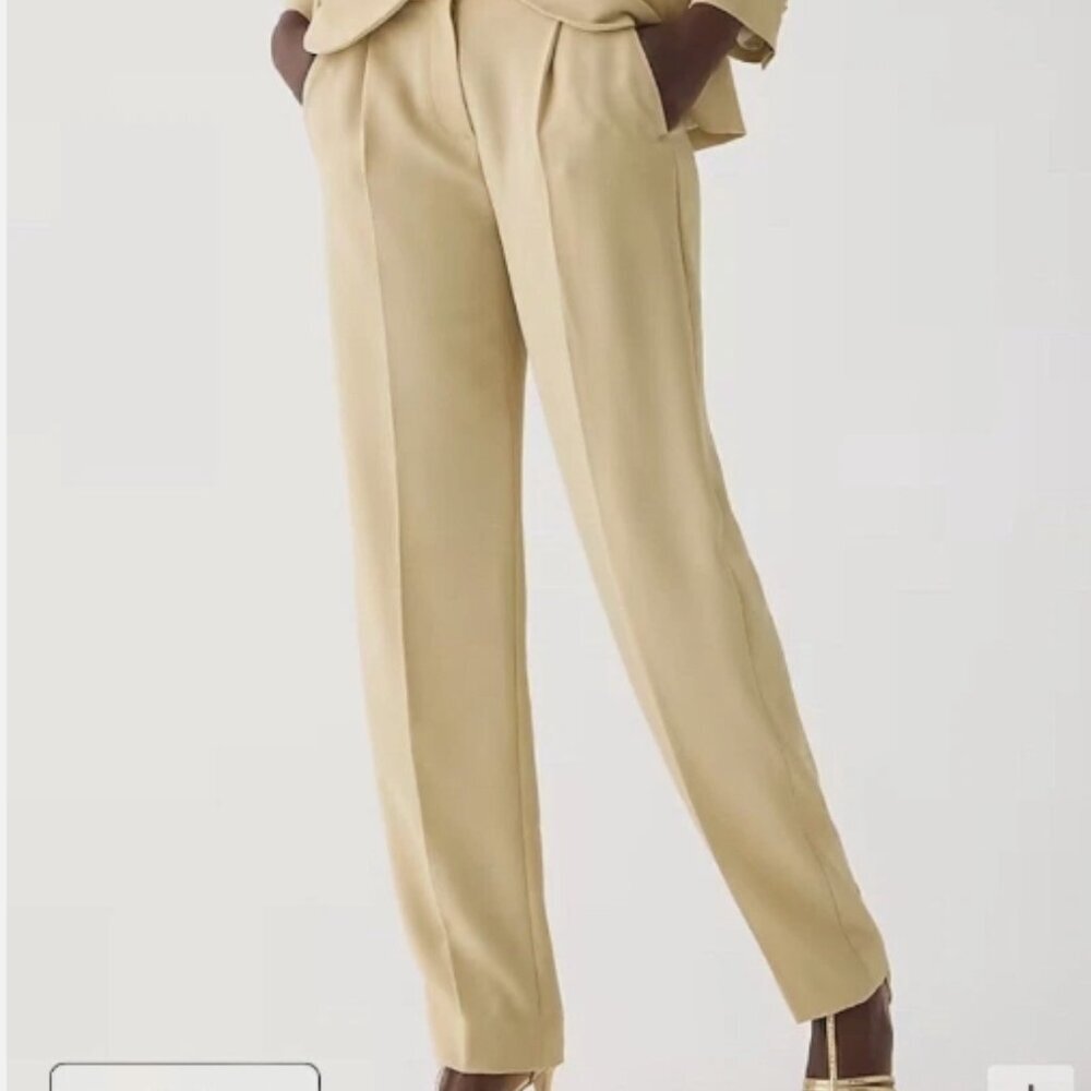 J Crew Essential pant in city crepe LIGHT KHAKI